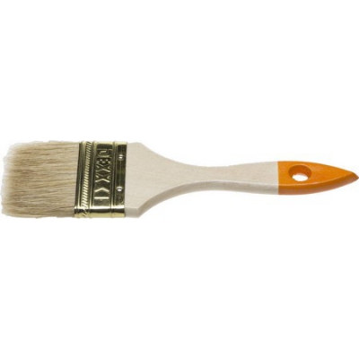 DEXX 63 мм, 2,5″ натуральная щетина, деревянная ручка, флейцевая, Плоская кисть (0100-063), 20шт