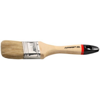 STAYER UNIVERSAL-EURO 50 мм, 2″ светлая натуральная щетина, деревянная ручка, Плоская кисть (0102-050), 12шт