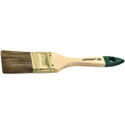 STAYER LASUR 50 мм, 2″ смешанная щетина, деревянная ручка, Плоская кисть, STANDARD (01031-50), 12шт