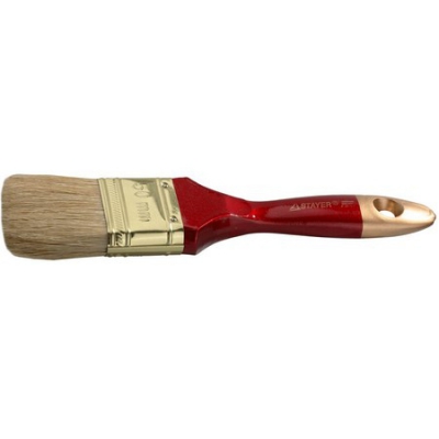 STAYER Universal 50 мм, 2″ светлая натуральная щетина, деревянная ручка, Плоская кисть, PROFESSIONAL (0104-050), 12шт