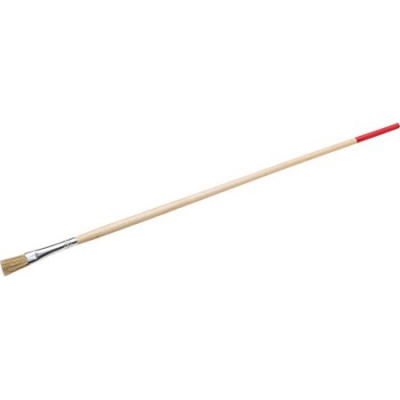 STAYER UNIVERSAL 8 мм, светлая натуральная щетина, деревянная ручка, Плоская тонкая кисть, STANDARD (0124-06), 12шт
