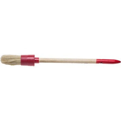 STAYER UNIVERSAL 20 мм, пластмассовый корпус, светлая натуральная щетина, деревянная ручка, Круглая кисть, MASTER (0141-20), 12шт