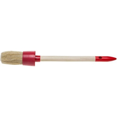 STAYER UNIVERSAL 30 мм, пластмассовый корпус, светлая натуральная щетина, деревянная ручка, Круглая кисть, MASTER (0141-30), 12шт