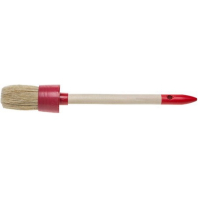 STAYER UNIVERSAL 35 мм, пластмассовый корпус, светлая натуральная щетина, деревянная ручка, Круглая кисть, MASTER (0141-35), 12шт