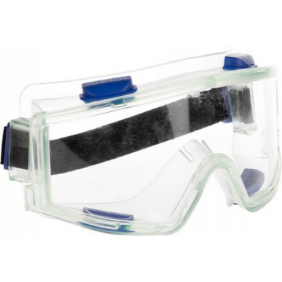 Панорамные прозрачные защитные очки ПАНОРАМА, монолинза, закрытого типа с непрямой вентиляцией ЗУБР