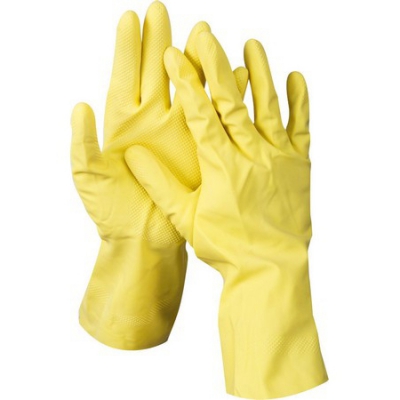перчатки латексные хозяйственно-бытовые, размер L DEXX