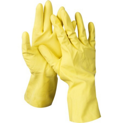 перчатки латексные хозяйственно-бытовые, размер S DEXX