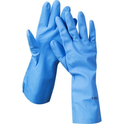 Перчатки ЭКСПЕРТ нитриловые, повышенной прочности, с х/б напылением, размер M Зубр