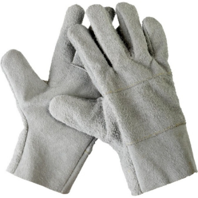 Перчатки рабочие кожаные, из спилка, XL СИБИН