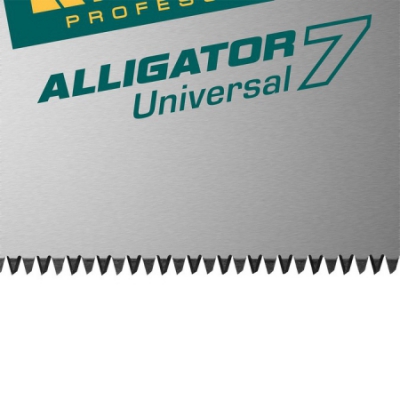 Ножовка универсальная Alligator Universal -7, -400 мм, -7 TPI -3D зуб, KRAFTOOL