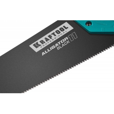 Ножовка для точного реза Alligator BLACK -11, -550 мм, -11 TPI -3D зуб, KRAFTOOL