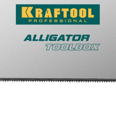 Ножовка (пила) Alligator TOOLBOX -13 -350 мм, -13 TPI, специальный зуб, компактная, точный рез всех видов материалов, KRAFTOOL