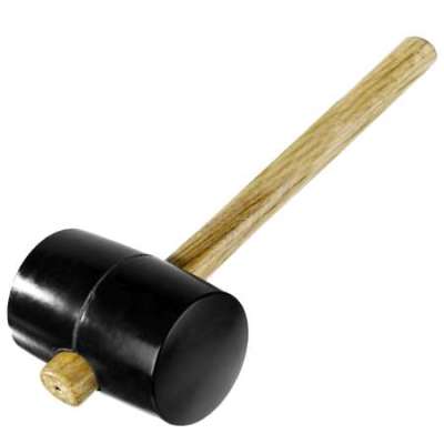 Киянка -1100г Чёрная резиновая с деревянной рукояткой STAYER