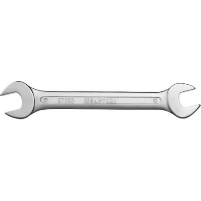 Рожковый гаечный ключ -17 х -19 мм, KRAFTOOL