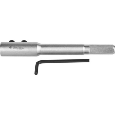 Удлинитель -140 мм, для сверл левиса, HEX -12.5 мм ЗУБР