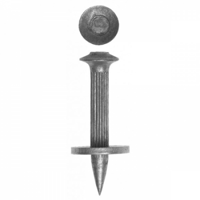 Дюбель гвоздевой оцинкованный, с насаженной шайбой, -40 х -3.7 мм, -15 шт, ЗУБР