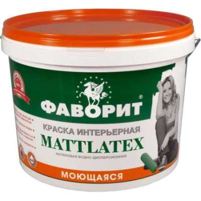 ВДАК-20ИС Mattlatex (15 кг) Интерьерная моющаяся (влагостойкая) Фаворит (95%) (1шт)