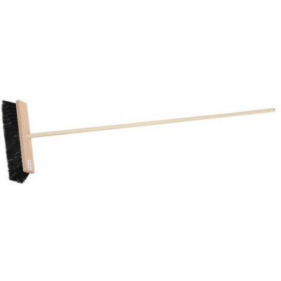 Щетка уличная деревянная с ручкой, волокно -90мм, ПЭТ, -140см, -40х7см ЗУБР