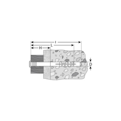 Дюбель-гвоздь полипропиленовый, грибовидный бортик, -6 x -40 мм, -1700 шт, ЗУБР