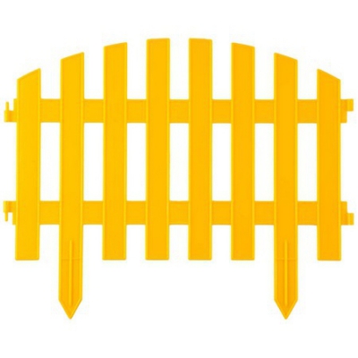 Забор декоративный АР ДЕКО, -28x300см, желтый GRINDA