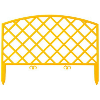 Забор декоративный ПЛЕТЕНЬ, -24x320см, желтый GRINDA