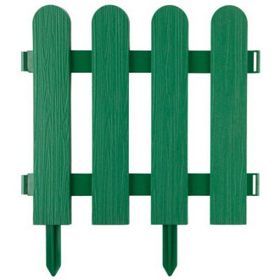 Забор декоративный ШТАКЕТНИК, -29x224см, зеленый GRINDA
