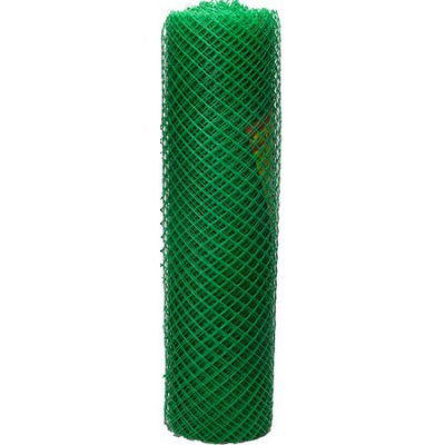 Решетка заборная, цвет зеленый, -1,2х25 м, ячейка -35х35 мм GRINDA