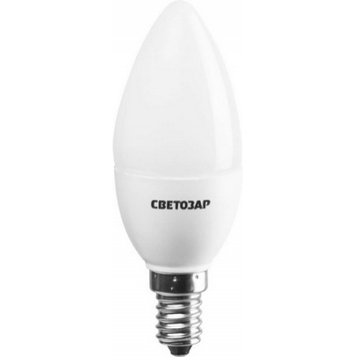 Лампа светодиодная "LED technology", цоколь Е14, теплый белый свет (2700К), -220В, -3Вт (25), свеча СВЕТОЗАР