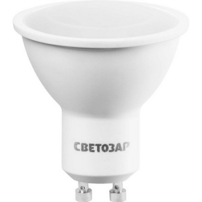 Лампы светодиодные "LED technology", цоколь GU10, теплый белый свет (3000К), -220В, -5Вт (35) СВЕТОЗАР