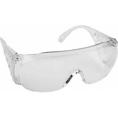 Защитные прозрачные очки широкая монолинза с дополнительной боковой защитой и вентиляцией, открытого типа DEXX