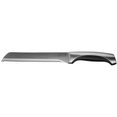 Нож FERRATA хлебный, рукоятка с металлическими вставками, лезвие из нержавеющей стали, -200мм LEGIONER