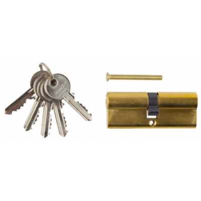 Механизм Мастер цилиндровый, тип ключ-ключ, цвет латунь, -5-PIN, -80мм ЗУБР