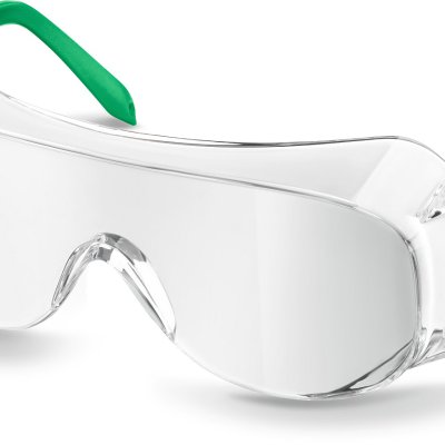Защитные прозрачные очки KRAFTOOL ULTRA линза увеличенного размера устойчивая к царапинам и запотеванию, открытого типа
