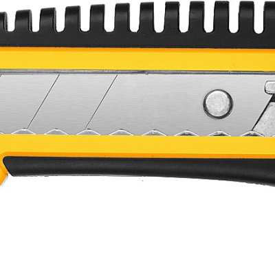 Нож с винтовым фиксатором HERCULES-25, сегмент. лезвия 25 мм, STAYER