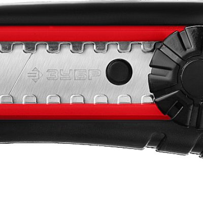 Нож с винтовым фиксатором М-18В, сегмент. лезвия 18 мм, ЗУБР