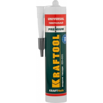 Клей монтажный KraftNails Premium KN-601, универсальный, для наружных и внутренних работ, -310мл Kraftool