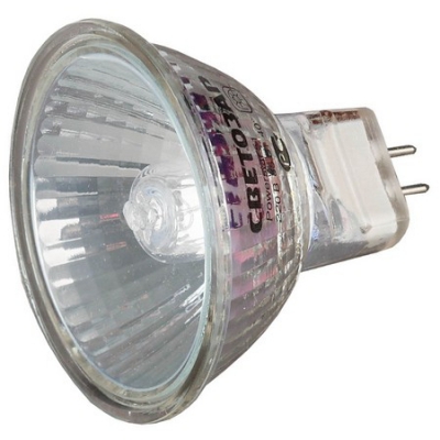 Лампа галогенная с защитным стеклом, цоколь GU5.3, диаметр -51мм, -50Вт, -220В СВЕТОЗАР
