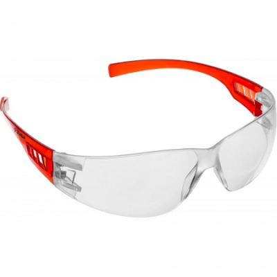 Облегчённые прозрачные защитные очки МАСТЕР широкая монолинза, открытого типа ЗУБР