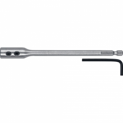 Удлинитель -150мм, с имбусовым ключом для сверл перовых, хвостовик HEX -1/4 ЗУБР