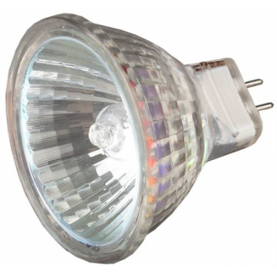 Лампа галогенная с защитным стеклом, цоколь GU4, диаметр -35мм, -20Вт, -12В СВЕТОЗАР