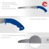 Ножовка универсальная (пила) Молния -15 ЭКСПЕРТ -250 мм, -15 TPI, -3D зуб, пиление на себя для точных работ по фанере, пластику, ламинату, ЗУБР