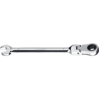 Комбинированный гаечный ключ трещоточный шарнирный -8 мм, ЗУБР