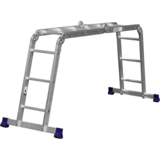 Четырехсекционная лестница-трансформер, алюминиевая, -4x3 ступени, ЛТ-43 СИБИН
