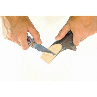 Нож хозяйственный с выдвижным лезвием, корпус и лезвие из нержавеющей стали, -20мм OLFA
